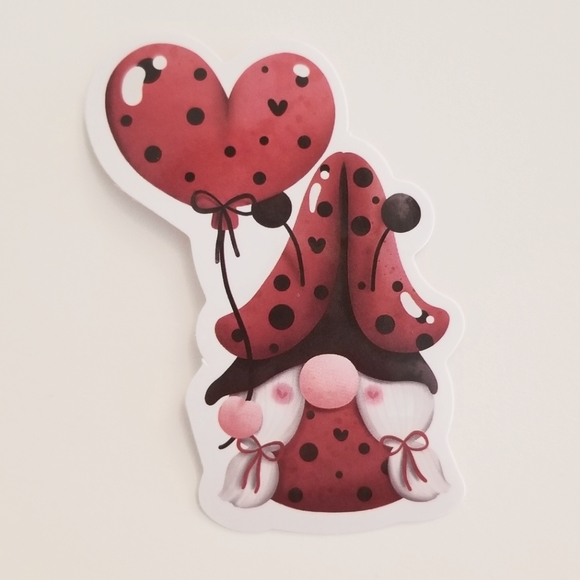 10/$10 Ladybug Gnome Sticker - Picture 1 of 1